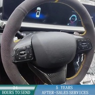 Customized Car Steering Wheel Braid Cover Hand Sewing Suede Leather For Chery Tiggo 2 3 7 8 5X IQ QQ