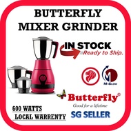 (SG Seller) BUTTERFLY PEBBLE MIXER GRINDER / GREY COLOR / 600 WATTS [ 2 YEARS SG WARRANTY ]