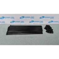 299mm Spoke Spokes 72 Pcs By Strummer - Black Road Bike Spokes 700 14G X 299 For 700C & 29 Inch Rims