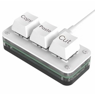 Shortcut keyboard Mini Copy Paste Cut 3 keys Mechanical Keyboard