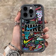 High Quality Anti crack Black Nike Boys Girls Hp Casing OPPO A5X A60 Reno 11f A3 Pro A54 A53 A12 A57