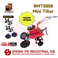 SYI ROMEO RMT5858 7HP Heavy Duty Petrol Engine Mini Tilling Machine / Power Tiller Cultivator