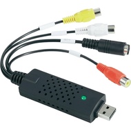 USB Video Capture Card AV จำลอง VHS เก่าวิดีโอเทปบันทึก DVD Set-Top Box ท่องเที่ยวคอมพิวเตอร์1-Way Video Capture