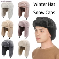 TRENDYZONEUA Bomber Hat Trapper Thick Plush Windproof Winter Hat