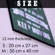 New Wooden Poster 7 Rules Of Life Living Guide Wall Decoration Ready to Install Frame