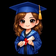 Graduation Topper for Boquet Blue