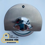 Khoá kính bán nguyệt đôi/ đơn khoá cửa lùa kính cường lực dày từ 10 - 12mm không cần khoan khoá chốt
