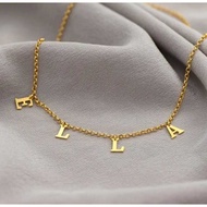 Name Necklace 24K Gold PlatedELEGAN