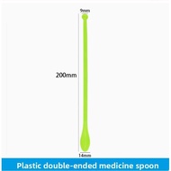 Plastic Double-Head Lab Spoon 20cm / Lab Medicine Spoon PP