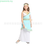 Greek Roman Princess Goddess Venus Athena Costume Kids Halloween Dress up Costume
