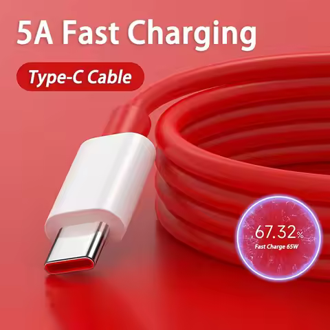 65W 5A Fast Charging USB C Cable For OnePlus 9 9R N10 CE Warp Charge 10 Pro 9RT 8 7Pro 7t 7 T 6t Sup