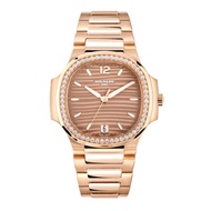 Patek Philippe Patek Philippe Nautilus (Reference 7118/1200R-010). A rose gold diamond set automatic
