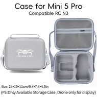 For DJI Mini 5 Pro RC N3 Case Large Capacity Portable PU Storage For DJI Mini 5 Pro Drone