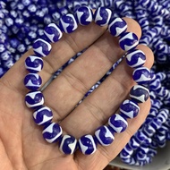 Tibetan blue heavenly bead Bracelet Agate Abacus Bead Tiger Teeth heavenly bead Agate Bracelet natio
