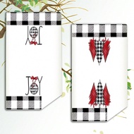 2pcs Christmas Kitchen Towel Set - Christmas JOY Tree Design, Polyester Fiber - Ideal For Holiday Ho