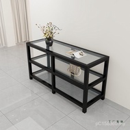 Jewelry Flowing Table Flowing Water Display Cabinet Clothing Store Antique Nakajima Cabinet Solid Wo