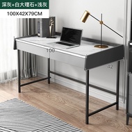 Shopping Dark Grey / Marble White 80cm / 100cm / 120cm Working Table with Drawer Study Desk Table Home Office Meja Tulis