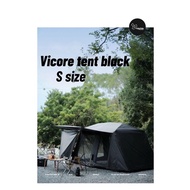Outdoor camping tent, fully automatic family tent, black tent, black vicore tent