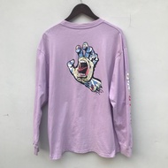 T-shirt Skate by Santa Cruz Taped Long Sleeve tee Lylac sz LARGE