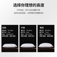Five-Star Hotel White Goose Feather Pillow Down Feather Pillow Cotton Goose Feather Fiber Sandwich P