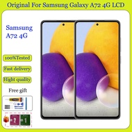 Original AMOLED For Samsung Galaxy A72 4G LCD Screen With Frame Replacement