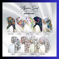 AJUMMA SCARF BY AMALIN BAWAL JAPANESE COTTON VOILE READY STOCK 🔥