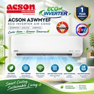 ACSON VIENTO SERIES 1HP 3-STAR INVERTER AIR COND R32 I A3WMY10EF/A3LCY10E