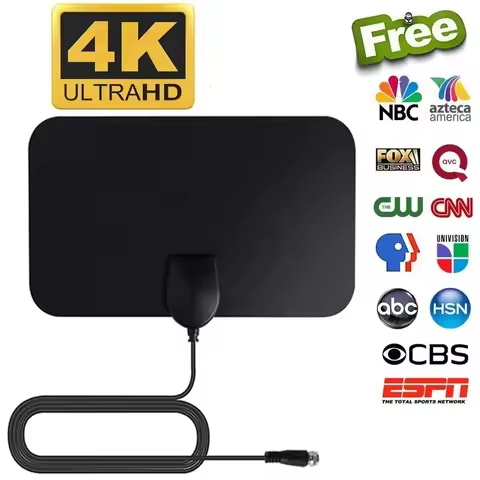 5000 Miles 4K TV Antenna 1080P DVB-T2 Booster HD For Global Digital TV RV outdoor Car Antenna Indoor
