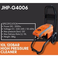 JHP-G4006 QUASA 10L 120bar High Pressure Cleaner w/ Induction Motor 2000w Water Jet Washer Flood Cle