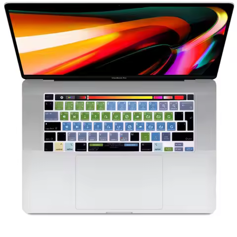 Shortcuts Hotkeys Keyboard Cover EU Version for MacBook Pro 13 inch 2023 2022 2021 A2289 A2251 A2338