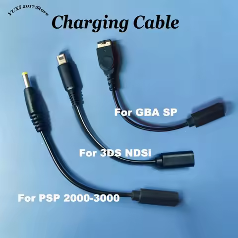 Type-C Power Charging Adapter Cable For PSP 2000 3000/GBA SP/3DS NDSi Game Console Charging Power Li