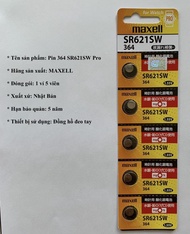 Vỉ 5 viên Pin đồng hồ đeo tay 364 621 SR621SW Maxell Pro xuất xứ Nhật Bản Pin - VPP Bảo An