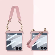 For Samsung Galaxy Flip 7 phone case Flip 7 shell film integrated casing handbag strap Flip 7 anti d