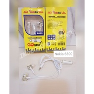 HANDSFREE INDOKU NOKIA 6300 OLD SCHOOL NOKIA PLUG SMALL PLUG 6300 SUPER BASS HF INDOKU GOBASS