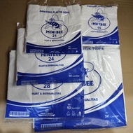 HDPE Plastic Bags, MINIBEE, 1 pack contains 50 sheets BY JJS