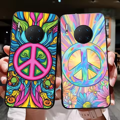 Psychedelic Art Peace Phone Case For Huawei Mate 10 20 30 40 50 lite pro Nova 3 3i 5 6 SE 7 pro 7SE