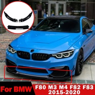 For BMW M3 M4 F80 F82 F83 2015-2020 Car Front Bumper Spoiler Lip BodyKit Lower Splitter Facelift Aut
