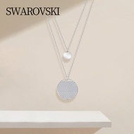 สร้อยคอจี้หลายชั้นแบบกลมสีขาวที่หรูหราสำหรับผู้หญิง, GINGER:PENDANT LAYER CRY/RHS 5389047, เหมาะสำหร