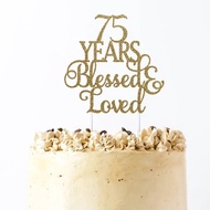 75th Birthday Cake Topper