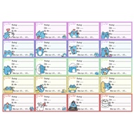 Capoo cat notebook labels 20 different stickers peel-and-stick decals / capoo cat stickers