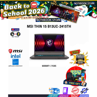 [ผ่อน 0% 10 ด.]MSI THIN 15 B13UC-2415TH/i7-13620H/ประกัน 2 Years