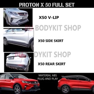 PROTON X50 FULL SET BODYKIT INCULED FRONT V-LIP /SIDE SKIRT/REAR SKIRT ABS