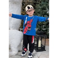 MINIBEBE cotton shirt and soft crab pants