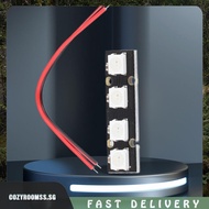 [cozyroomss.sg] 4 Bit RGB LED Lights Development Board 4.4-5.2V WS2812B RGB LED Lamp Panel Board Ful