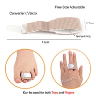 Fabric Toe Splint Finger Tape Toe Brace Bunion Corrector Buddy Strap for Toes and Fingers With Padde