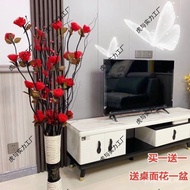 Living Room Flower Arrangement Rose Flower Floor Decoration Fake New House Flower Immortal Decoratio