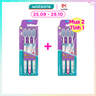 [MUA 2 TÍNH 1] Bàn Chải Đánh Răng Watsons Spiral Clean Toothbrush (Medium) 3s