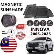 Toyota Innova 2005-2025 Epic Magnetic Sunshade  (6pcs) Accessories Automotive Car