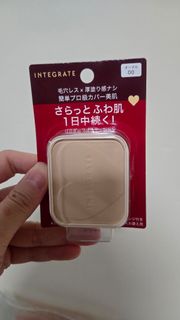 日本資生堂 Shiseido INTEGRATE 柔焦輕透美肌粉餅補充裝 Pro Finish Foundation Refill 10g SPF16 PA++ #OC00