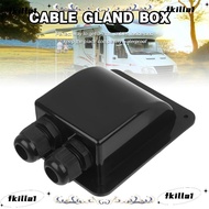 FKILA Double/Single Ports Durable Motorhome Camper. RV Roof Cable Box